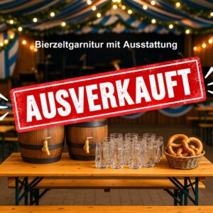 Eine 8er-Bierzeltgarnitur
